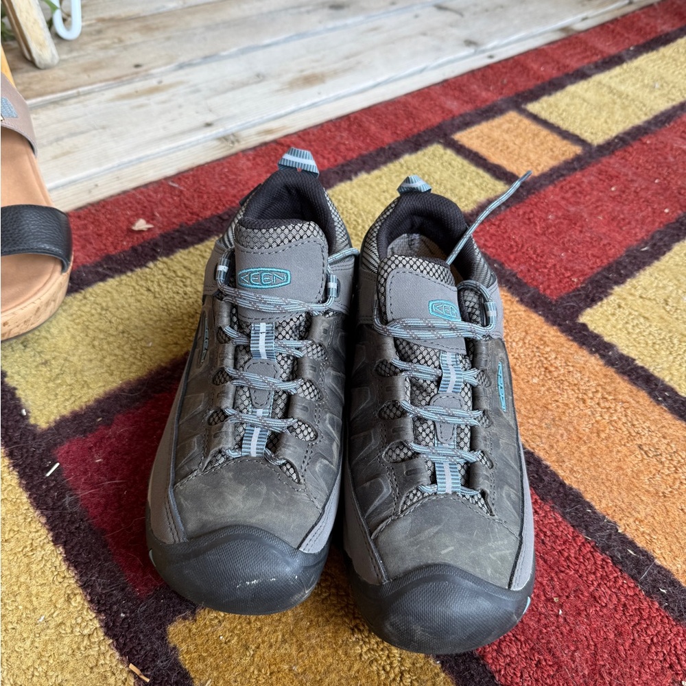 Keen Charcoal and Teal Outdoor Shoes